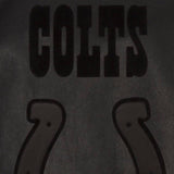 Indianapolis Colts JH Design Tonal All Leather Jacket - Black