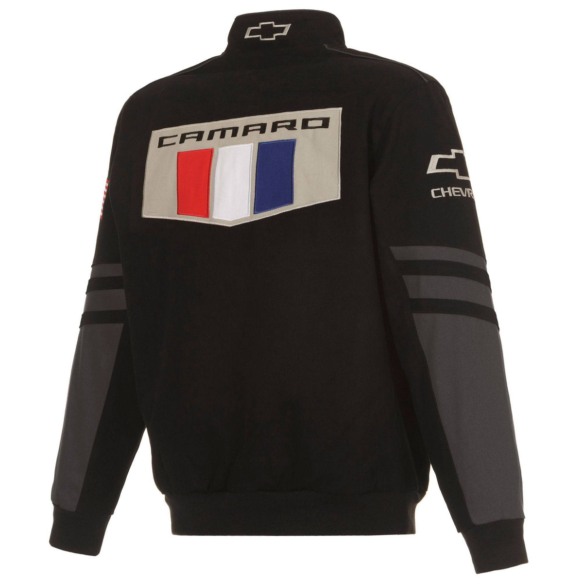 Chevrolet Camaro Embroidered Cotton Twill Jacket - Black | J.H. Sports ...