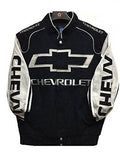 Chevrolet-Chevy Racing Cotton Jacket - Black/Grey