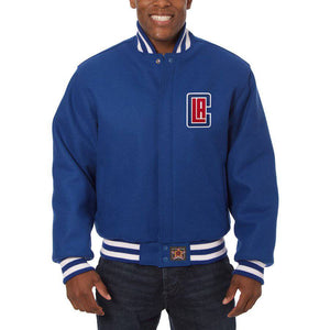 Los Angeles Clippers Handmade Domestic Wool Jacket-Royal