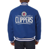 Los Angeles Clippers Handmade Domestic Wool Jacket-Royal