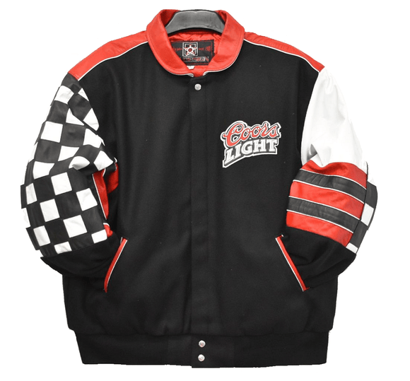 Coors Light Racing Leather and Wool Jacket - Special Edition - Black