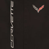 Corvette C7 Embroidered Cotton Twill Jacket - Black