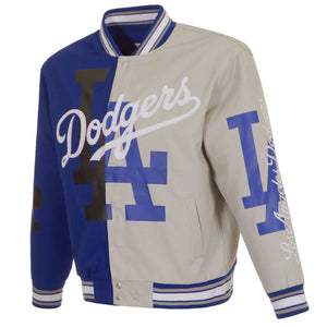 Authentic  Los Angeles Dodgers JH Design Cotton Twill Full-Snap Jacket JH Design