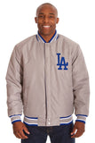 Los Angeles Dodgers Reversible Twill Jacket - Gray/Royal