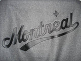 Montreal Expos Wool Jacket w/ Handcrafted Leather Logos - Grey