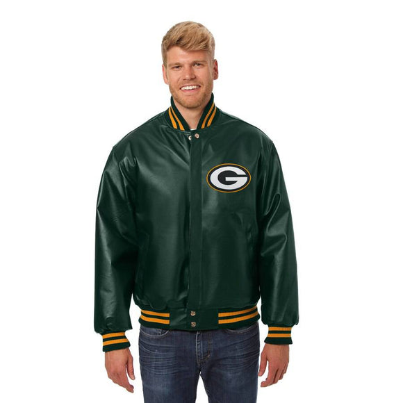 Green Bay Packers JH Design Leather Jacket - Green