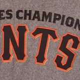 San Francisco Giants JH Design Heathered Gray MLB Reversible Commemorative Melton Jacket