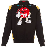 Kyle Busch M&Ms Full-Snap Twill  Jacket JH Design Black