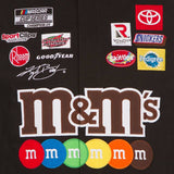 Kyle Busch M&Ms Full-Snap Twill  Jacket JH Design Black