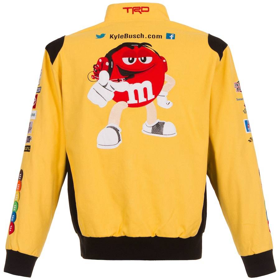 Authentic Kyle Busch M&Ms Full-Snap Twill Uniform Jacket