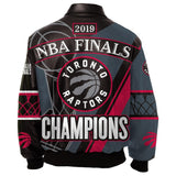 Toronto Raptors JH Design 2019 NBA Finals Champions Full-Zip Nappa Leather Jacket – Black