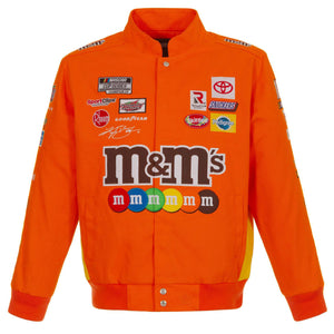 Kyle Busch M&Ms Full-Snap Twill Uniform Jacket - Orange - Limited Edition