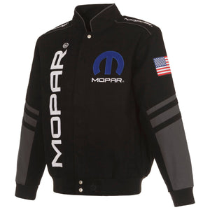 Dodge Mopar Embroidered Cotton Twill Jacket - Black