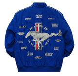 Ford Mustang Cotton Twill Jacket JH Design - Royal Blue