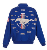 Ford Mustang Cotton Twill Jacket JH Design - Royal Blue