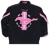 Ford Mustang Collage Women Twill Jacket - Black/Pink