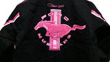 Ford Mustang Collage Women Twill Jacket - Black/Pink