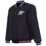 Oklahoma City Thunder 2025 NBA Finals Champions Reversible Wool Full-Snap Jacket