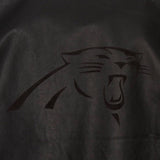 Carolina Panthers JH Design Tonal Leather Jacket - Black