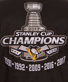 Stanley Cup Champions Pittsburgh Penguins Poly Twill Reversible Jacket-Black