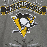 Stanley Cup Champions Pittsburgh Penguins JH Design Wool Reversible Jacket-Black