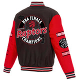 Toronto Raptors JH Design 2019 NBA Finals Champions Poly-Twill Jacket - Black/Red