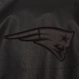 New England Patriots JH Design Tonal Leather Jacket - Black