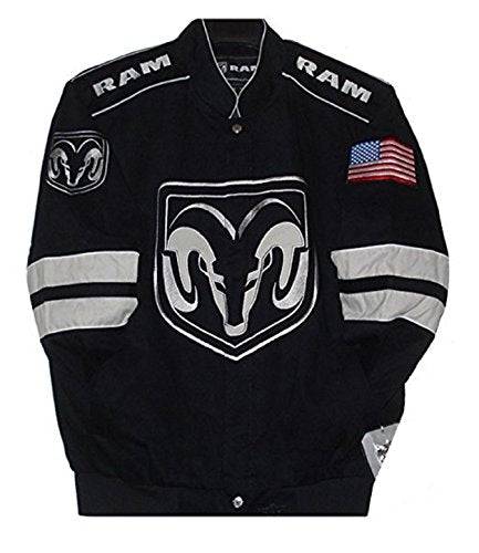 Dodge Ram Generic Twill Jacket - Black/Grey