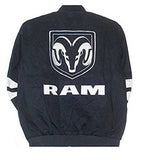 Dodge Ram Generic Twill Jacket - Black/Grey