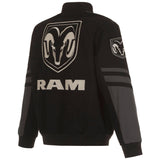 Dodge Ram Embroidered Cotton Twill Jacket - Black