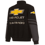 Chevrolet Silverado Embroidered Cotton Twill Jacket - Black