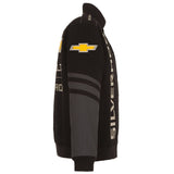 Chevrolet Silverado Embroidered Cotton Twill Jacket - Black