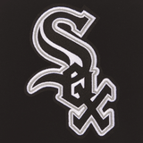 Chicago White Sox JH Design Reversible Fleece Jacket with Faux Leather Sleeves - Black/White