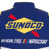 NASCAR Sunoco Racing JH Design Full-Snap Twill Uniform Jacket – Royal/Yellow - J.H. Sports Jackets