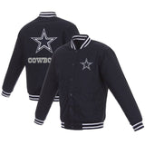 Dallas Cowboys Poly Twill Jacket - Navy