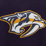 Nashville Predators Two-Tone Wool and Leather Jacket - Navy/White