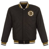 Boston Bruins Commemorative Reversible Wool Championship Jacket - Black