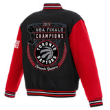 Toronto Raptors JH Design 2019 NBA Finals Champions Reversible Two-Toned Wool Jacket - Black/Red