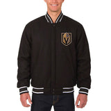 Vegas Golden Knights Reversible Wool Jacket - Black