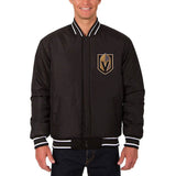 Vegas Golden Knights Reversible Wool Jacket - Black