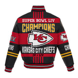 Kansas City Chiefs Super Bowl LIV Champions All Lambskin Leather Jacket - JH Design