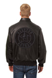 Houston Astros Full Leather Jacket - Black/Black - JH Design
