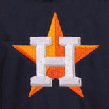 Houston Astros Two-Tone Reversible Fleece Hooded Jacket - Navy/Grey - JH Design