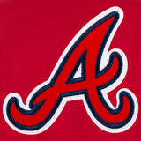 Atlanta Braves Poly Twill Varsity Jacket-Red - J.H. Sports Jackets