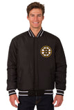 Boston Bruins Reversible Wool Jacket - Black - J.H. Sports Jackets