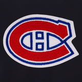 Montreal Canadiens Reversible Wool Jacket - Black - J.H. Sports Jackets