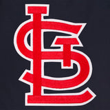 St. Louis Cardinals Reversible Wool Jacket - Black - J.H. Sports Jackets