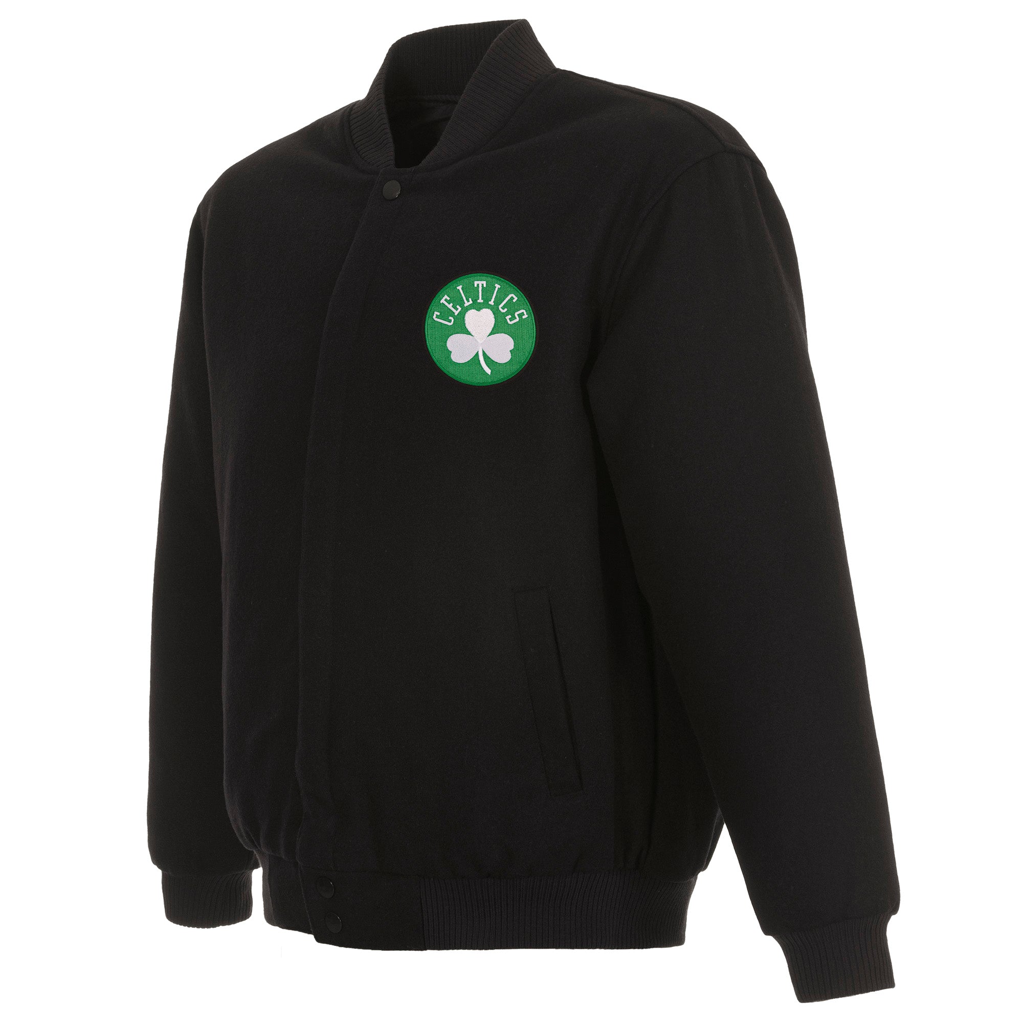 Boston Celtics Reversible Wool Jacket - Black Large