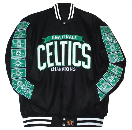 Boston Starter Jacket  Celtics Green/White Jacket - Jackets Masters